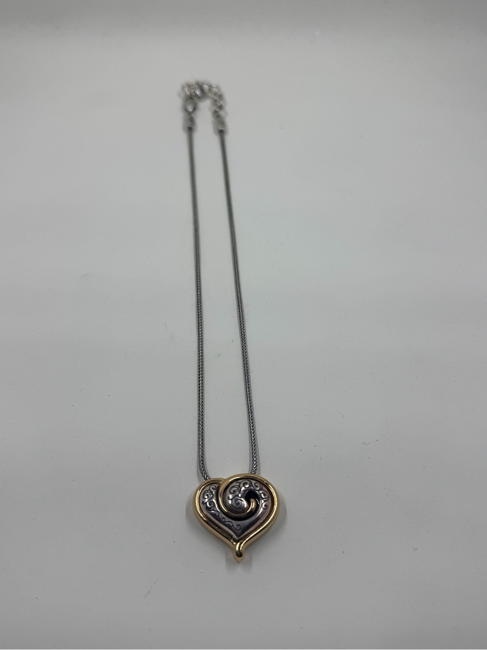 Brighton Two-Tone Heart Pendant Necklace - Gold & Silver